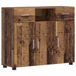 vidaXL Cabinet en Bois avec tiroir Bois ancien 88 5 x 30 5 x 73 cm