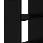 vidaXL Bureau en chêne noir Chêne noir Bois d'ingénierie Moyen