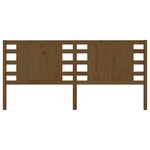 vidaXL Tête de lit Marron miel 206x4x100 cm Bois massif de pin