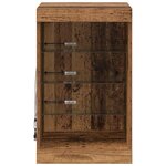 vidaXL Buffet LED Bois ancien 41 x 37 x 67 cm Bois d'ingénierie