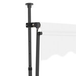 vidaXL Auvent manuel rétractable avec LED 100 cm Crème