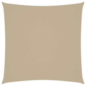 vidaXL Voile de parasol tissu oxford carré 3x3 m beige