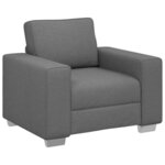 vidaXL Canapé avec coussin Gris foncé 100 x 77 x 82 cm tissu