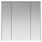 vidaXL Armoire Miroir de Salle de Bain Chêne noir