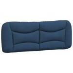 vidaXL Cadre de lit sans matelas Hvar bleu 140x190 cm tissu