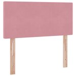 vidaXL Lit de Rangement avec matelas Rose 90 x 190 cm Velours