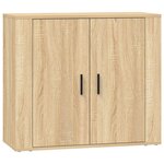 vidaXL Buffets 3 Pièces Chêne sonoma Bois d'ingénierie