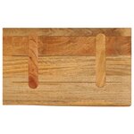 vidaXL Dessus de table à bord vivant 40x30x2 5 cm bois massif manguier