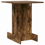vidaXL Table d'appoint Chêne fumé 44 5 x 45 x 55 cm Bois d'ingénierie