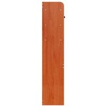 vidaXL Tête de lit avec rangement cire marron 120cm bois massif de pin
