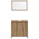 vidaXL Ensemble de meubles salle de bain 4 Pièces bois d'ingénierie