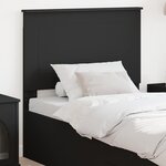 vidaXL Tête de lit avec tête de lit Chêne noir 90 cm Bois d'ingénierie