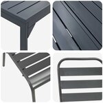 vidaXL Ensemble de salle à manger pour jardin 11 Pièces Anthracite