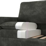 vidaXL Canapé Anthracite 126 x 81 x 87 5 cm Polyester