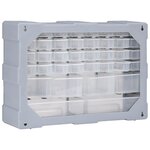 vidaXL Organisateur multi-tiroirs avec 38 tiroirs 52x16x37 5 cm