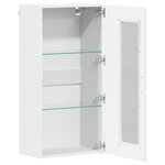 vidaXL Meuble mural Blanc 55 x 29 x 100 cm Bois d'ingénierie