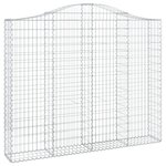 vidaXL Paniers à gabions arqués 6 Pièces 200x30x160/180 cm Fer galvanisé