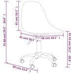 vidaXL Chaises pivotantes à manger lot de 2 gris clair PP