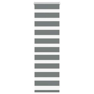 vidaXL Store zèbre gris foncé largeur du tissu 35 9 cm polyester