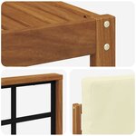 vidaXL Ensemble de canapés d'extérieur 8 Pièces Naturel et Crème