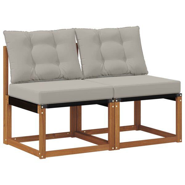 vidaXL 2 Pièce Canapé du milieu extérieur