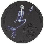 Pièce de monnaie en Argent 5 Dollars g 31.1 (1 oz) Millésime 2024 X Ray LAST MERMAID X (PRÉCOMMANDE)