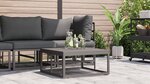 vidaXL Mobilier de jardin Noir Aluminium