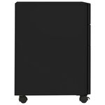 vidaXL Classeur mobile Noir 30x45x59 cm Acier