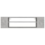 vidaXL Meuble TV suspendu Gris béton 100x30x26 5 cm Bois d’ingénierie
