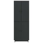 vidaXL Ensemble de Meubles 2 Pièces Noir 66 x 34 5 x 90 cm