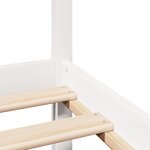 vidaXL Cadre de lit avec tête de lit sans matelas blanc 140x200 cm