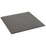vidaXL Panneaux muraux 12 Pièces Gris clair 30x30 cm Tissu 1 08 m²