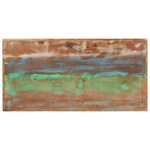 vidaXL Table de bar 110x55x107 cm bois massif de récupération et fer