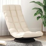 vidaXL Chaise de sol pivotante en lin 70x51x79 cm