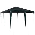 vidaXL Tente de fête Vert  Blanc 400 x 400 x 266 cm Polyester  Acier