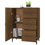 vidaXL Buffet chêne marron 69 5x34x90 cm bois d'ingénierie