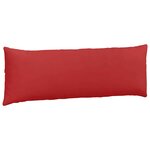 vidaXL Coussins de canapé 2 Pièces Rouge 120 x 40 cm tissu