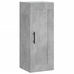 vidaXL Armoire murale gris béton 34 5x34x90 cm bois d'ingénierie