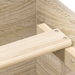 vidaXL Cadre de lit sans matelas chêne sonoma 150x200 cm