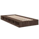 vidaXL Cadre de lit sans matelas chêne marron 75x190 cm