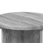 vidaXL Support de Plante 2 pièces Sonoma gris Ø29 5 x 40 cm