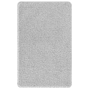 vidaXL Tapis de bain antidérapant Gris 50 x 80 cm PP