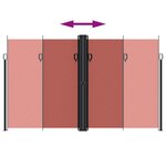 vidaXL Auvent latéral rétractable terre cuite 200x1200 cm