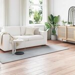 vidaXL Tapis en Fourrure Synthétique de Lapin Olite Gris 80 x 250 cm