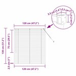 vidaXL Store de Fenêtre avec des rideaux Blanc Aluminium