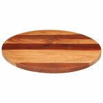 vidaXL Dessus de table bois massif d'acacia rond 25-27 mm 60 cm