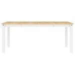 vidaXL Ensemble à manger Panama 5 Pièces blanc bois de pin massif