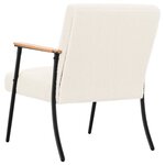 vidaXL fauteuil Crème 59 x 75 x 78 cm