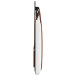 vidaXL Tête de lit suspendue Avec lumière LED Blanc PU antique