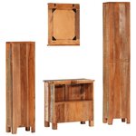 vidaXL Ensemble de meubles de salle de bain 4 Pièces bois massif récupéré